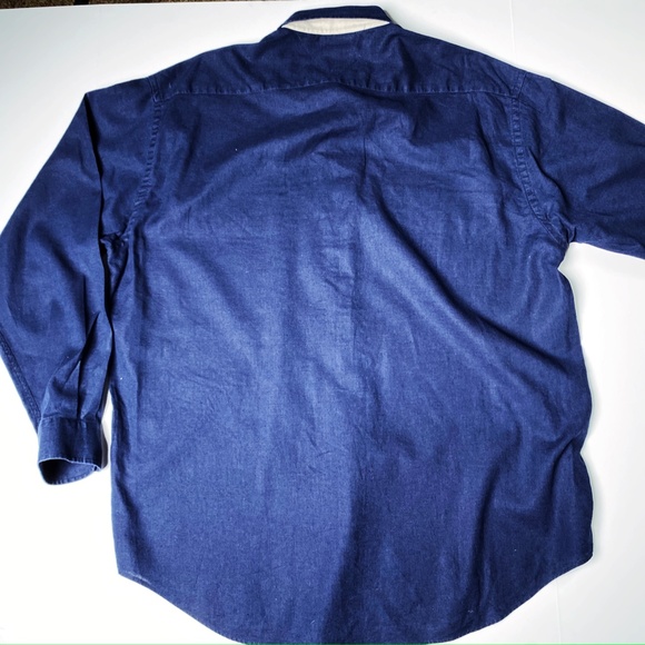 Navy * Blue Classic Tommy Hilfiger LS Button Down - L - Picture 2 of 4